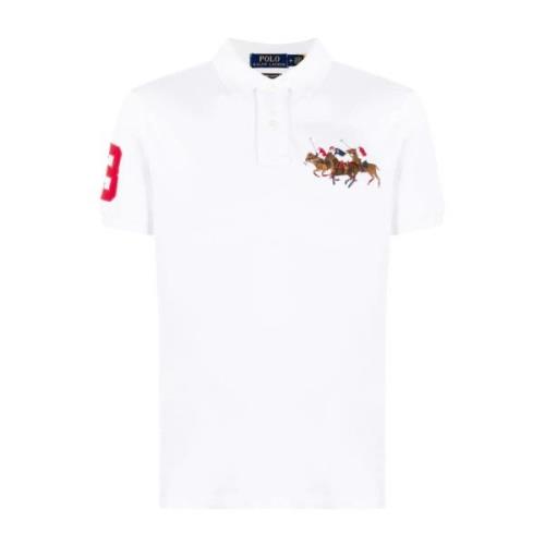 Witte Casual Polo Shirt voor Mannen Polo Ralph Lauren , White , Heren