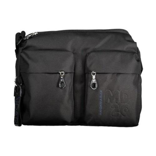 Zwarte handtas met meerdere zakken Mandarina Duck , Black , Dames
