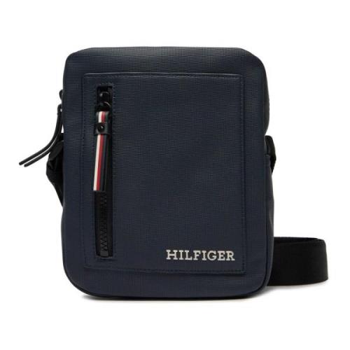 Mini Pique Schoudertas Tommy Hilfiger , Blue , Heren