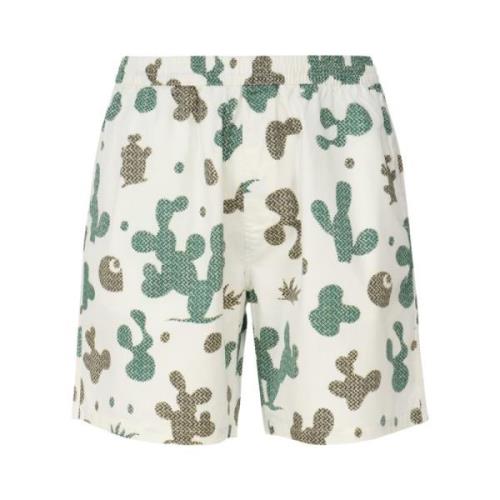 Cactus Print Bermuda Shorts Carhartt Wip , Multicolor , Heren