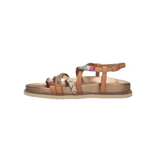 Kleurrijke Leren Sandalen Stijlvol Ontwerp Inuovo , Multicolor , Dames