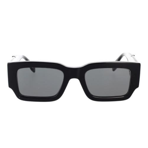 Geometrische Glamour Zonnebril Diagonaal Model Fendi , Black , Unisex