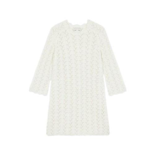 Ivory Ditu Gehaakte Jurk Loulou Studio , White , Dames