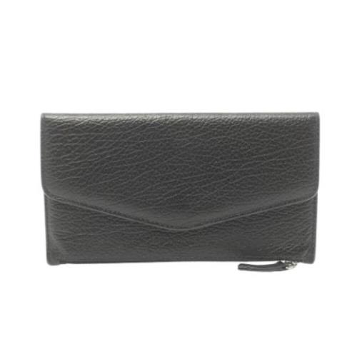 Pre-owned Leather wallets Maison Margiela Pre-owned , Black , Dames