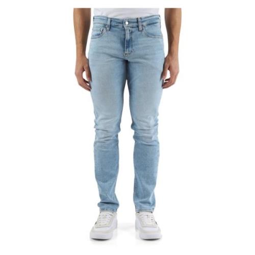 Slim Fit Five-Pocket Jeans Calvin Klein Jeans , Blue , Heren