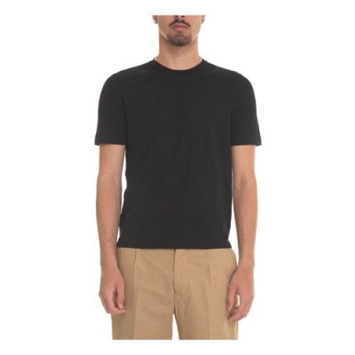 Crepe Jersey T-shirt Hindustrie , Black , Heren
