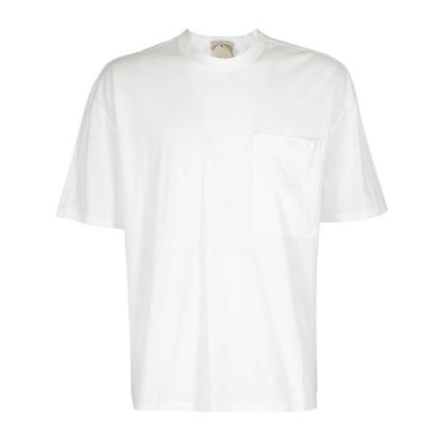 Korte Mouw T-shirt Ten C , White , Heren