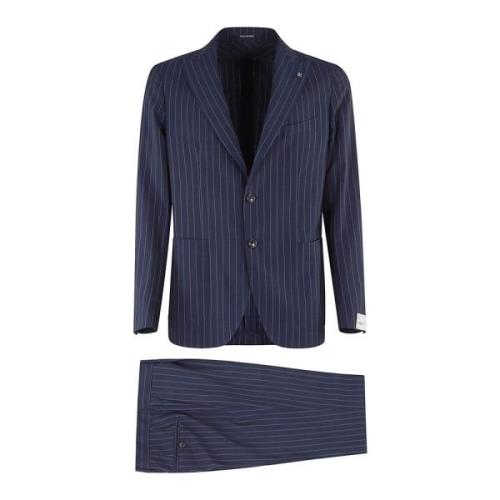 Single Breasted Suits Tagliatore , Blue , Heren
