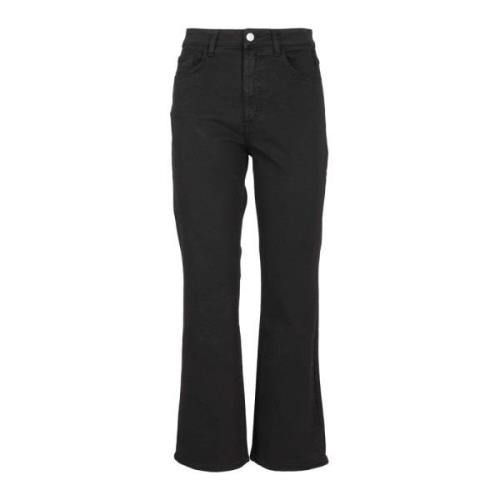 Flared Fit Comfort Jeans Icon Denim , Black , Dames