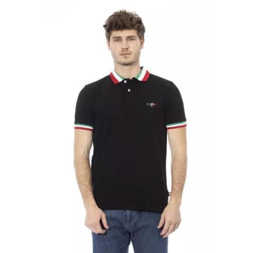 Trend Zwart Katoenen Polo Shirt Baldinini , Black , Heren