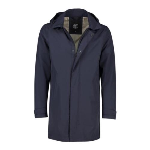 Donkerblauwe Hooded Regenjas Reset , Blue , Heren