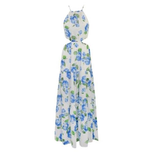 Bloemen Maxi Jurk met Uitsparingen MC2 Saint Barth , Multicolor , Dame...