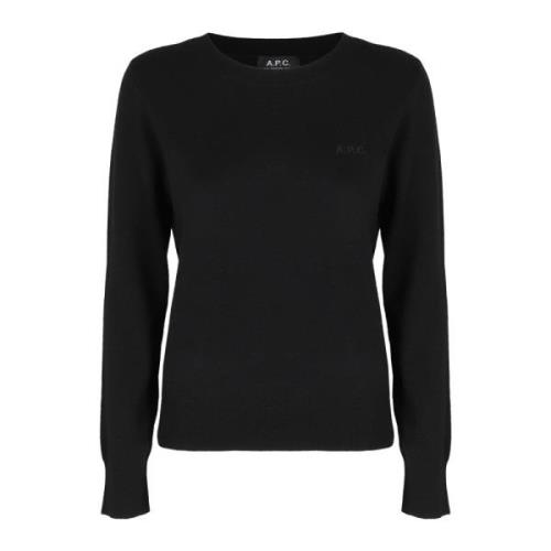 Round-neck Knitwear A.p.c. , Black , Dames