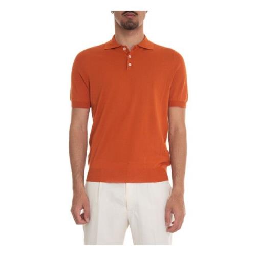 Lichtgewicht katoenen poloshirt Hindustrie , Orange , Heren