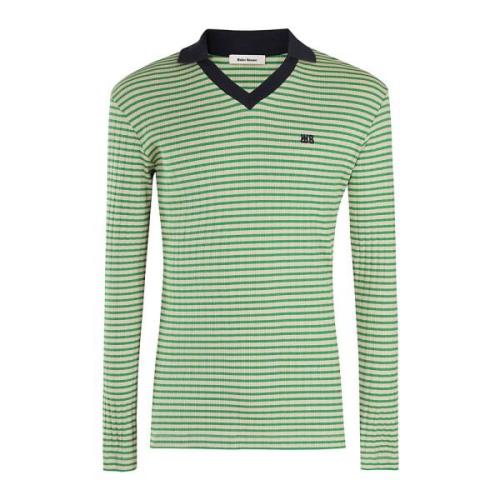 Retro Sonic Polo Shirt Wales Bonner , Green , Heren