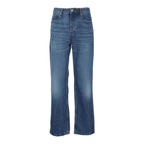 Klassieke Straight Fit Denim Jeans Ami Paris , Blue , Heren