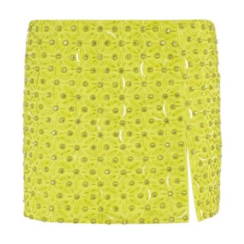 Stijlvolle Geborduurde Minirok DES Phemmes , Yellow , Dames