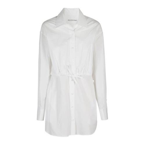 Stijlvolle Dubbellaagse Top T by Alexander Wang , White , Dames