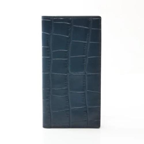 Pre-owned Leather wallets Coach Pre-owned , Blue , Dames