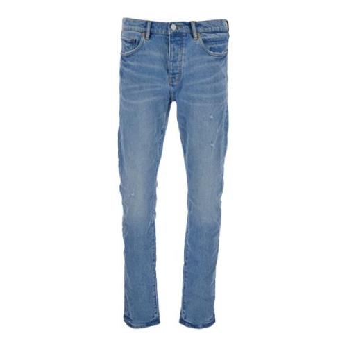 Blauwe Skinny Jeans Purple Brand , Blue , Heren