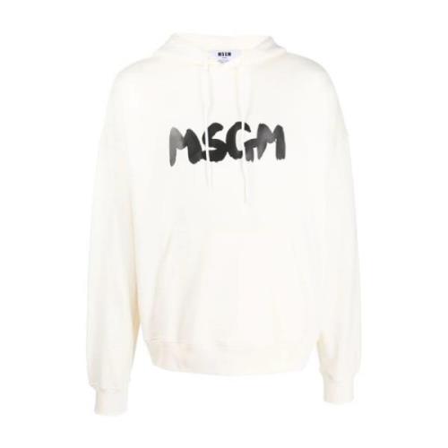 Ivory Sweater Msgm , Beige , Heren