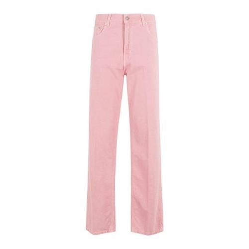 Twill Style Jeans Haikure , Pink , Dames