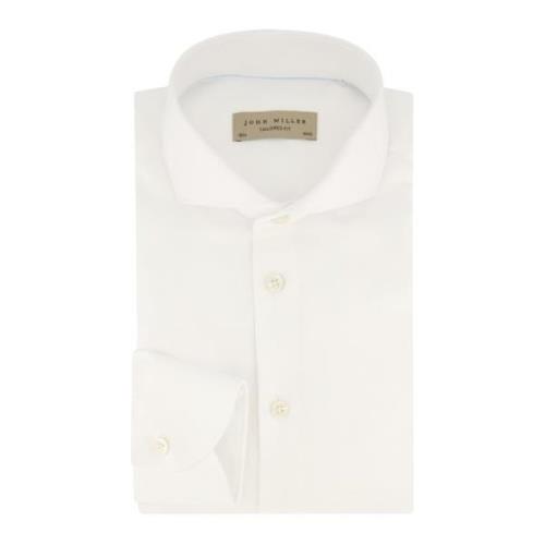 Wit Business Overhemd Tailored Fit John Miller , White , Heren