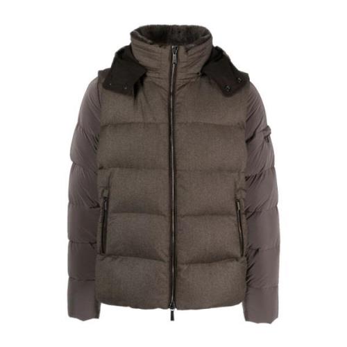 Casciano Puffer Jacket Moorer , Brown , Heren