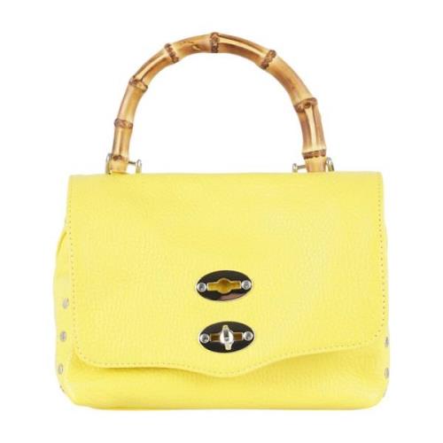 Bamboe Dagelijkse Postina Tas Zanellato , Yellow , Dames