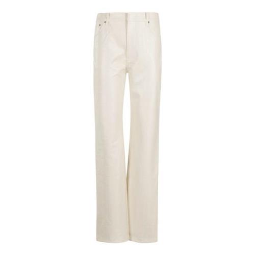 Gestructureerde Rechte Broek Rotate Birger Christensen , White , Dames