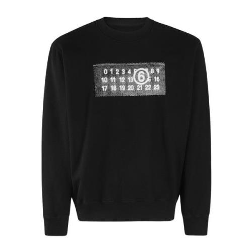 Casual Sweatshirt MM6 Maison Margiela , Black , Heren