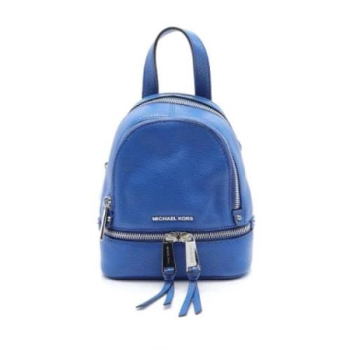 Pre-owned Leather backpacks Michael Kors Pre-owned , Blue , Dames