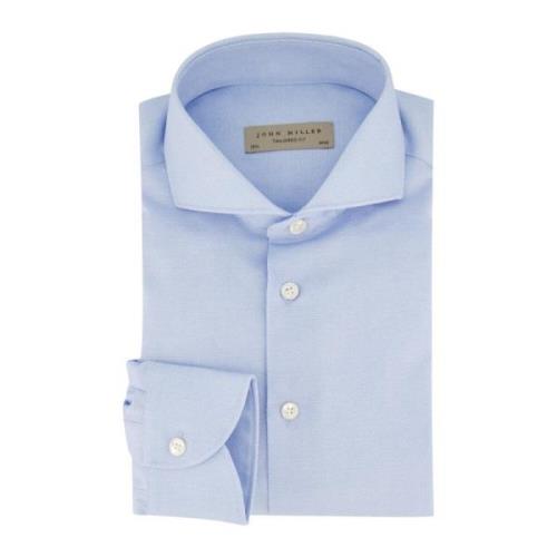 Modern Tailored Fit Business Overhemd John Miller , Blue , Heren