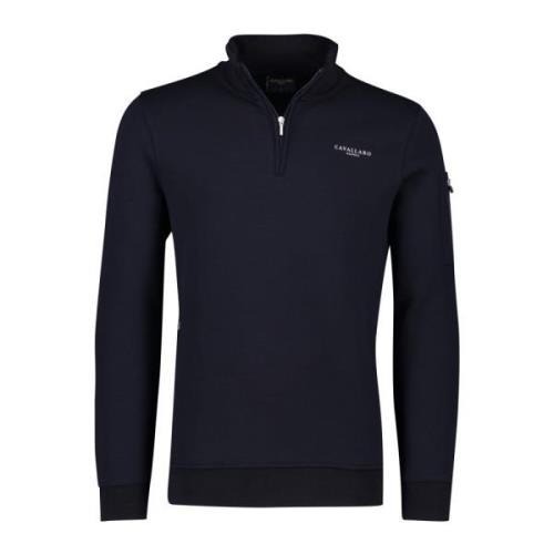 Slim Fit Donkerblauwe Sweater Cavallaro , Blue , Heren