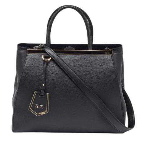 Pre-owned Leather totes Fendi Vintage , Black , Dames