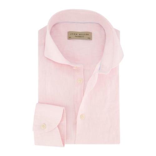 Roze Business Overhemd Slim Fit John Miller , Pink , Heren