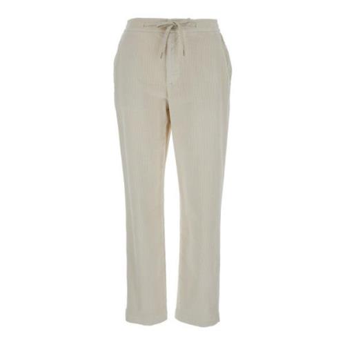 Velvet Ribbed Beige Broek Eleventy , Beige , Dames