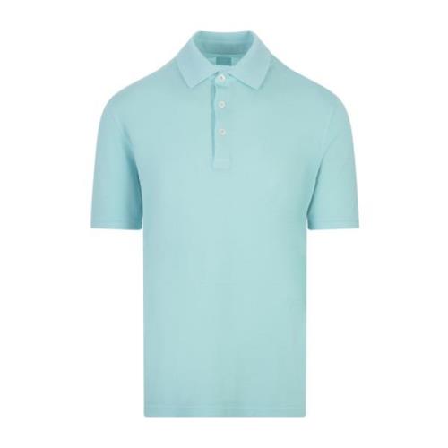 Blauw Poloshirt Korte Mouw Fedeli , Blue , Heren