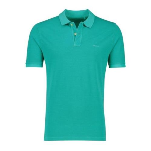 Polo Shirt Korte Mouw Lichtblauw Gant , Blue , Heren