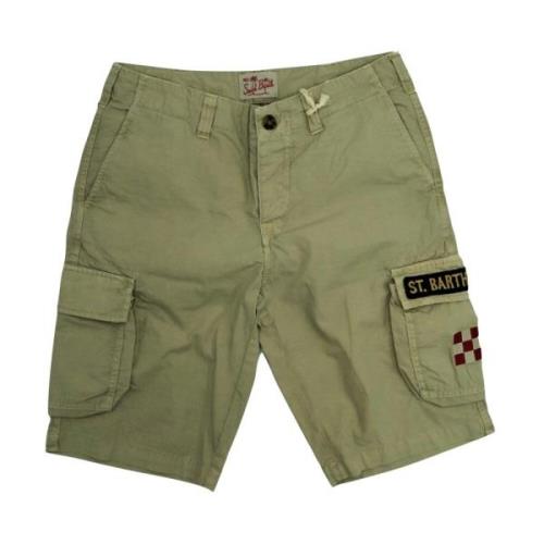 Katoenen Bermuda Casual Shorts MC2 Saint Barth , Green , Heren