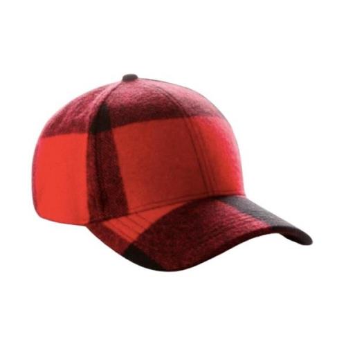 Buffalo Check Baseball Cap Woolrich , Red , Unisex