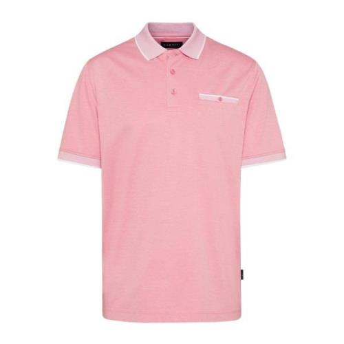 Roze Polo Shirt met korte mouwen Bugatti , Pink , Heren