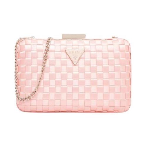 Gevlochten Twiller Clutch - Schoudertas Guess , Pink , Dames