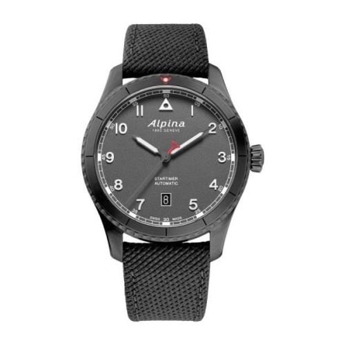 Automatisch Grijs Nylon Horloge Alpina , Gray , Heren