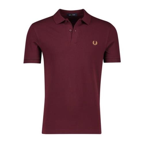 Rood poloshirt korte mouw Fred Perry , Red , Heren
