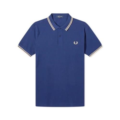 Slim Fit Twin Tipped Polo Fred Perry , Blue , Heren