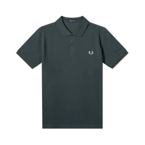 Slim Fit Plain Polo Night Green Fred Perry , Green , Heren