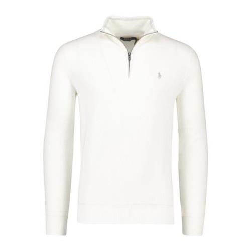 Witte Half Zip Sweater Ralph Lauren , White , Heren