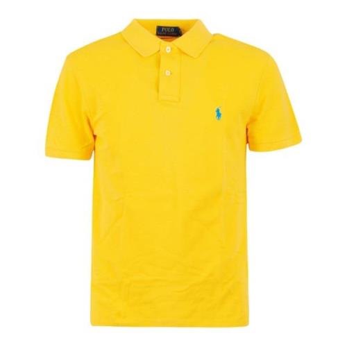 Geelvintonde Gebreide Trui Ralph Lauren , Yellow , Heren