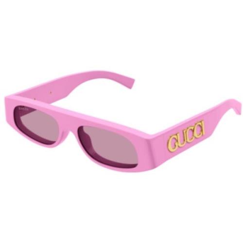 Stijlvolle Zonnebril Gucci , Pink , Unisex